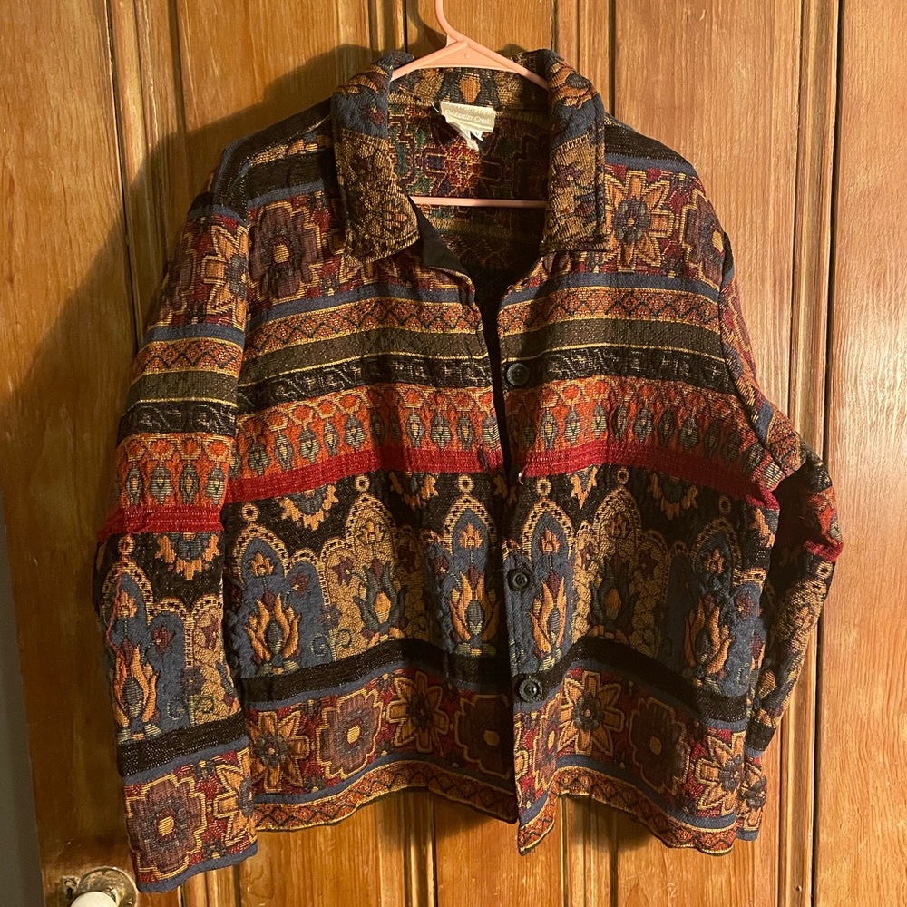 Coldwater Creek Tapestry Jacket